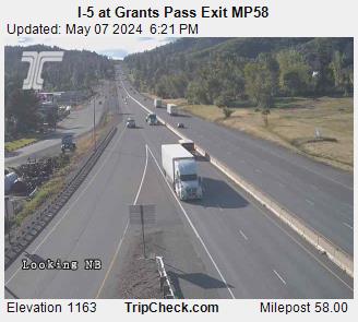 I-5 at Grants Pass Exit MP58